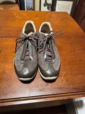 Dr. Andrew Well Women’s OrthaHeel Collection Brown Leather/Suede Sneakers Size 8